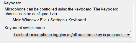 5. Keyboard options