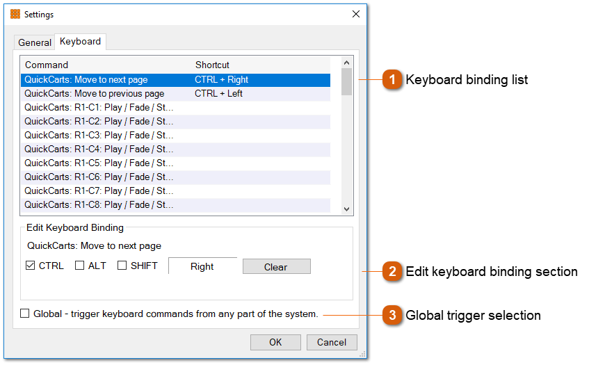 Keyboard Settings