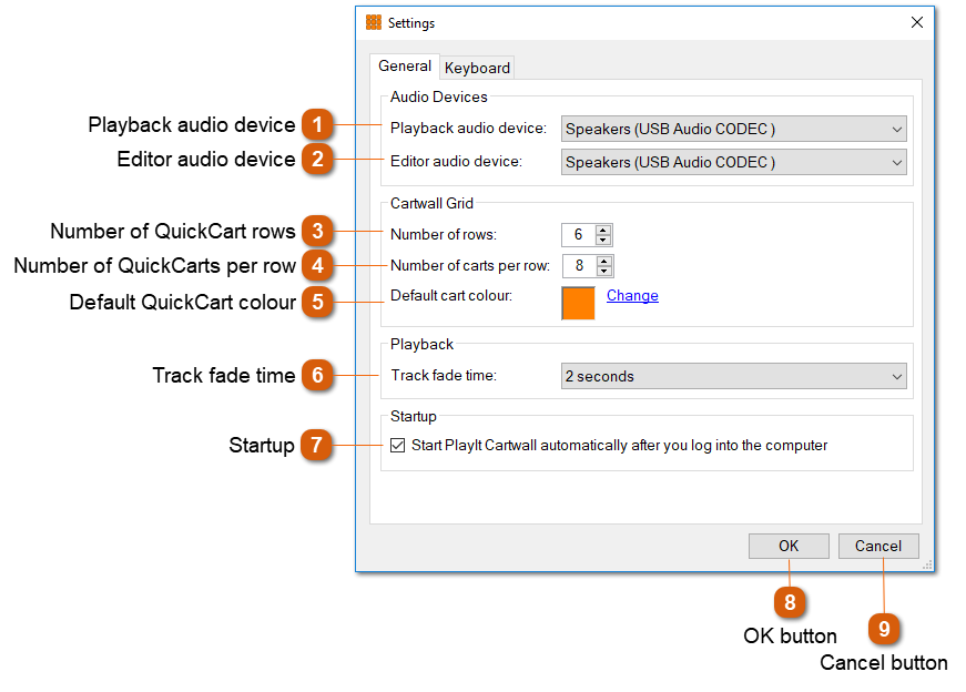 Settings Window