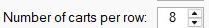 4. Number of QuickCarts per row