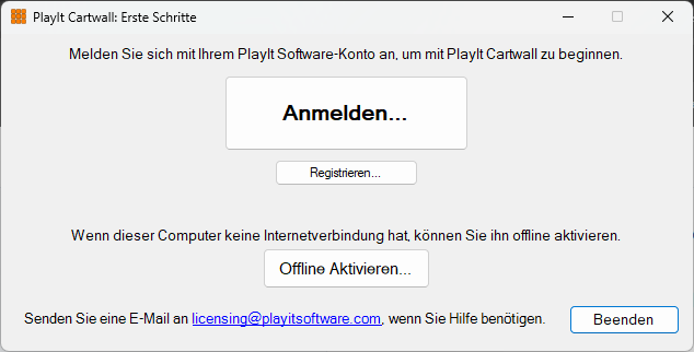 PlayIt Cartwall Fenster "Erste Schritte"