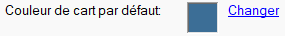 Couleur de cart par défaut
