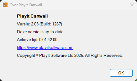 Venster Over PlayIt Cartwall