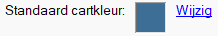 Standaard cartkleur