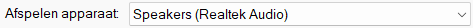 Afspelen apparaat