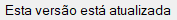 Verificação de versão