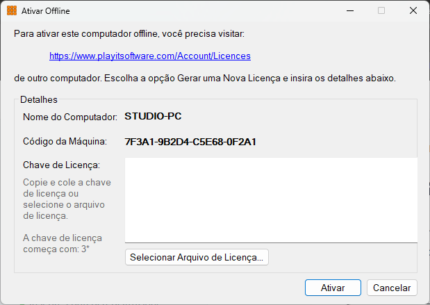 Ativar Offline