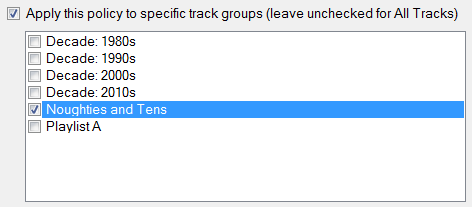 3. Specific groups filter