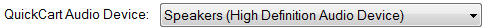 4. QuickCart audio device