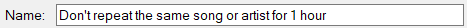 4. Playout policy name