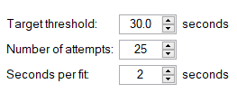 2. Fitting To Time settings 