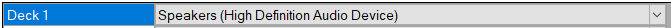 2. Deck audio device assignment