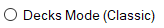 11. Decks player mode selection