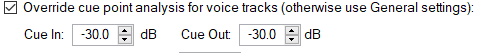 7. Cue point analysis