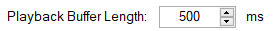 1. Playback buffer length