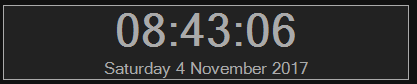 3. Onscreen clock