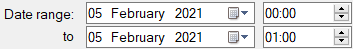 4. Date range