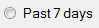 2. Past 7 days filter selection