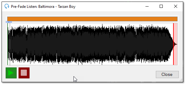 Pre-Fade Listen Window