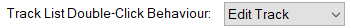 4. Track list double-click behaviour