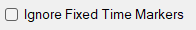 2. Ignore Fixed Time Markers