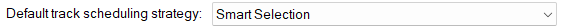 6. Default track scheduling strategy