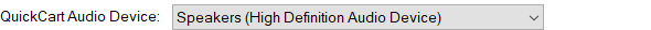 4. QuickCart audio device