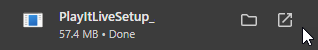 Downloaded installer