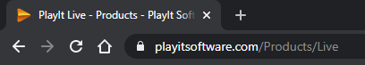 PlayIt Live website