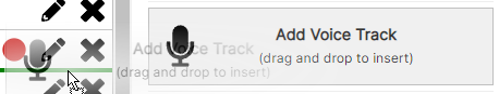 Add Voice Track button