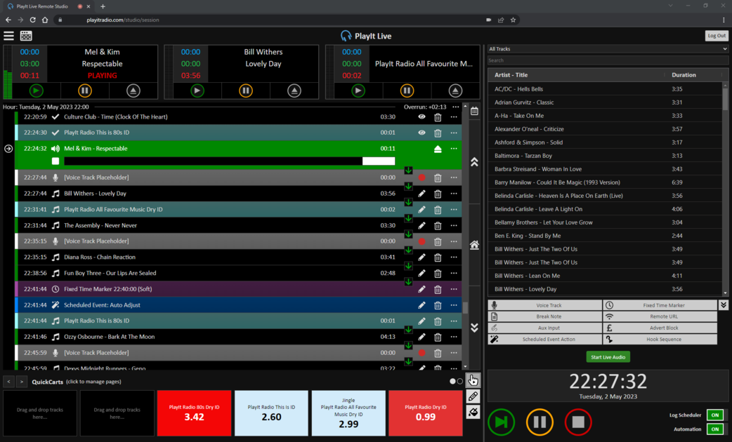 PlayIt Live Remote Studio in a web browser