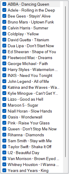Track-Liste