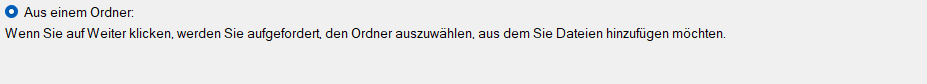 Aus einem Ordner