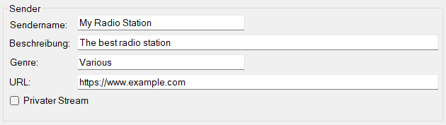 Sender-Details