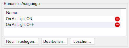 Benannte Ausgänge