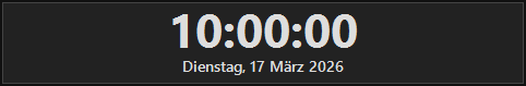 Onscreen clock
