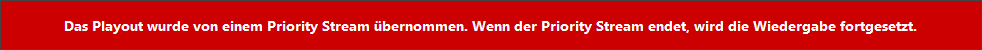Priority-Stream-Übernahme-Meldung