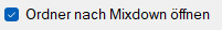 Ordner nach Mixdown öffnen