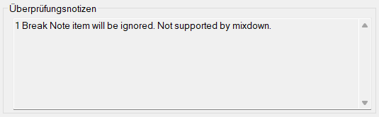 Überprüfungsnotizen