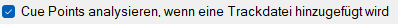 Cue Points analysieren