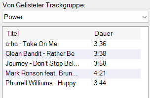 Von Trackgruppe