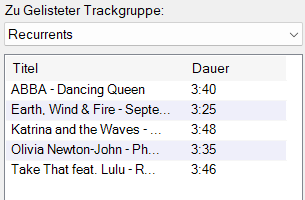 Zu Trackgruppe