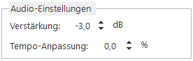 Audio-Einstellungen