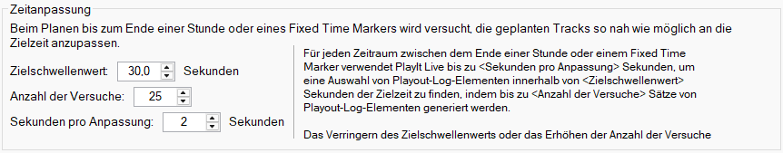 Zeitanpassung