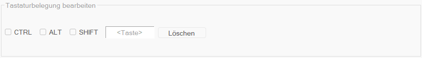 Tastaturbelegung bearbeiten