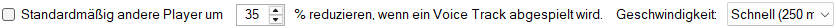 Andere Player reduzieren
