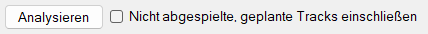 Analysieren und Nicht gespielte einschließen