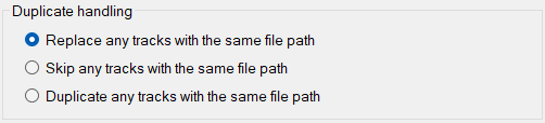 Duplicate Handling