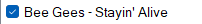 Track Checkbox