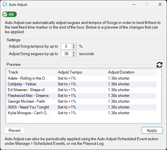 Auto Adjust window